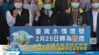 322世界水資源日 市長籲節水從日常做起20210322