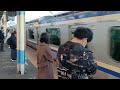 jr東日本e235系1000番台横クラj 22編成 横クラf 40編成1480f横須賀・総武快速線快速久里浜行き船橋駅 jo25 15時55分到着