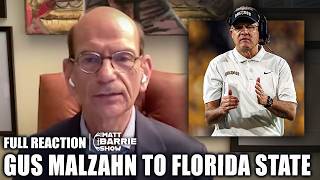 What is Gus Malzahn's ANGLE going to FSU? 👀 Finebaum hints at a TAKEOVER 😯 | The Matt Barrie Show