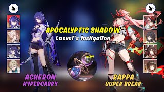 E1S1 Acheron \u0026 E0S0 Rappa | Apocalyptic Shadow | 3 Stars | Honkai: Star Rail 3.0