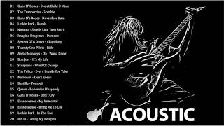 Top 100 Best Acoustic Rock Songs 70s 80s 90s ♬ Acoustic Rock Ballads Songs