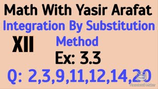 I By Substitution Method | class 12 Mathematics | Ex: 3.3 | Q:1,4,5, 6,7,10,15,17 | Hindi |