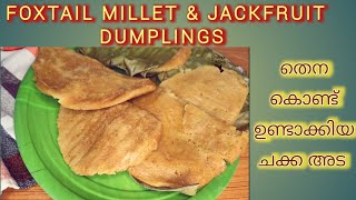 Foxtail Millet \u0026 Jackfruit Dumplings   തെന \u0026 ചക്ക അട