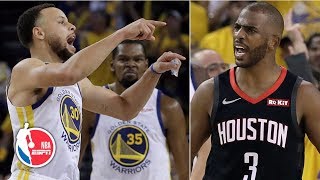 KD and Harden battle, Chris Paul ejected | Warriors vs Rockets Game 1 | 2019 NBA