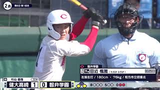 健大高崎―智弁学園 2回表【第106回全国高校野球選手権大会】