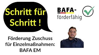 Förderung Sanierung: BAFA Einzelmaßnahmen | Schritt für Schritt, kurz erklärt!