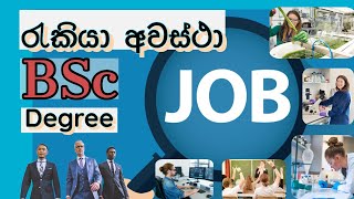 රැකියා අවස්ථා | BSc Degree 👨‍💼🧑‍💼