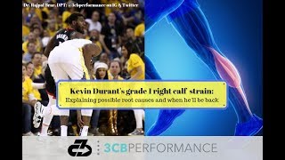 Kevin Durant's grade 1 right calf strain: Possible root causes and when he'll be back