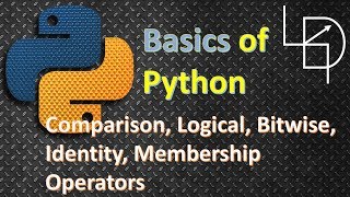Python Operators : Comparison, Logical, Bitwise, Identity, Membership