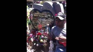 Amanaki singing to MALIA at the cemetary x