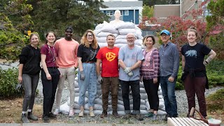 Art installation at VIU a tribute to monuments in Ukraine