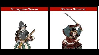 Total War: SHOGUN 2 1vs1: Portuguese Tercos vs Katana Samurai