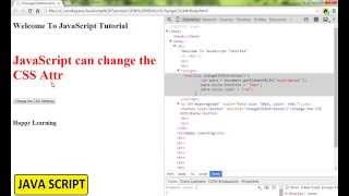 JAVA SCRIPT HOW TO CHANGE CSS ATTRIBUTE DEMO