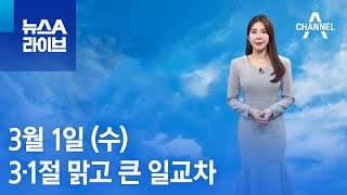 [날씨]3·1절 맑고 큰 일교차…메마른 날씨 지속 | 뉴스A 라이브