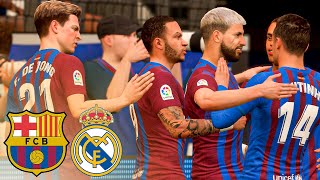 Barcelona vs Real madrid | El Clasico 2021/2022 | La liga | Gameplay & Prediction