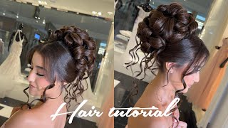 Hairstyle for a quinceañera | quinceañera hairstyle | quinceañera updo | hair tutorial