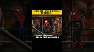 Spiderman In The Multiverse Of Madness #shorts #spiderman #avengers #viral