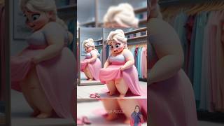 ELSA OTW GLOW UP - Tourner dans levide ❤️ #princess #disney #shorts