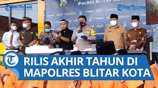 Suasana Rilis Akhir Tahun di Mapolres Blitar Kota