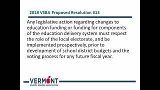 FY19 VSBA Resolution Proposals