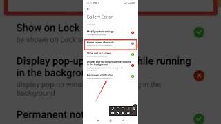 How to fix Gallery editor App Home screen shortcut setting on Android phone