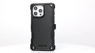 Pelican Shield Carbon Fibre Black Case w/ MagSafe for iPhone 16