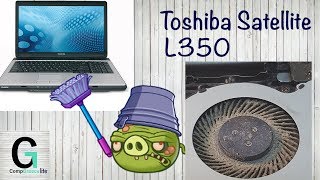 Disassemble and clean. Разборка, профилактика, чистка от пыли ноутбука Toshiba Satellite L350