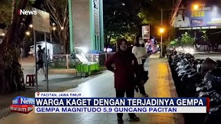 Gempa Magnitudo 5,9 Guncang Pacitan, Warga Panik #iNewsMalam 09/01