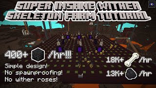 Wither Skeleton Farm 400 Skulls per Hour for Minecraft 1.20