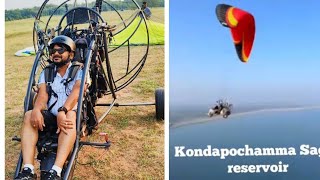 Paragliding #Wingsmasters @ Konda Pochamma reservoir  #sureshgundala  #toptrending #viralvideo