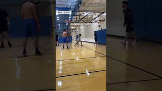 🏀 How did he make this shot while getting body-slammed?! 💪 | #shorts | NYP Sports