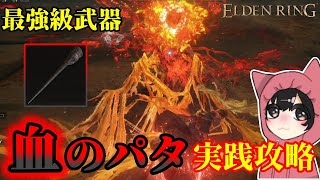 【エルデンリングDLC】現最強クラスの武器 ” 血のパタ ” ビルドで狂い火の王ミドラー 実践攻略 【神秘戦士】