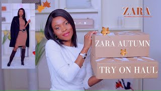 HUGE ZARA HAUL TRY ON | NEW IN AUTUMN|WINTER COLLECTION + STYLING |ama loves beauty
