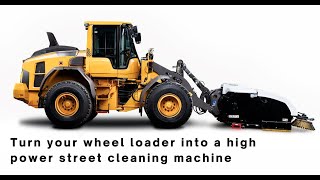 Trombia lakaisukoneen + JCB 413 esittelyajo Vantaa 2020 / Trombia Sweeper