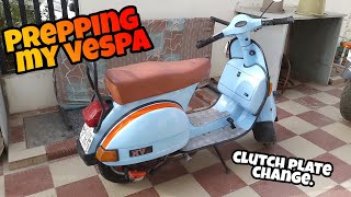 How to change Clutch plates on a Vespa NV 150