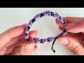 diy 💜 lavender macrame bracelet purple macrame bracelet lilac flower bracelet