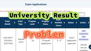 University Results Not Showing 2024 | Fix 6th Sem| 2sem Results Not Displaying Issue