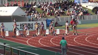 2015年　和歌山インハイ　女子100m決勝