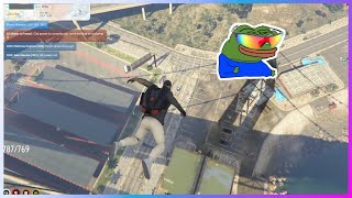 4HEAD Tries Wingsuit Getaway For The First Time | NoPixel GTA RP