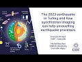 The 2023 earthquake in Turkey and how synchrotron imaging can help unravelling earthquake processes