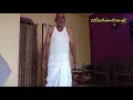 how to wear traditional dhoti in easy and simple way steps pancha kattu vidhanam dhoti tutorial