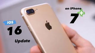 Install iOS 16 on iPhone 7plus🥳|| Get ios 16 on iPhone 7 or 7 plus