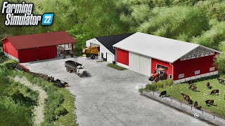 Small Cattle Farm Build on Edgewater! | Farming Simulator 22