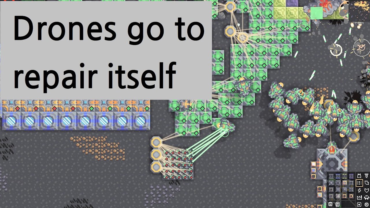 V7 Mindustry Drone Flee Logic Useful Logic 2 Youtube