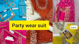 ਸਪੈਸ਼ਲ ਕਢਾਈ ਵਾਲੇ ਪਾਰਟੀ ਵੀਅਰ ਸੂਟ @Nimfashionhub booking 9915168352