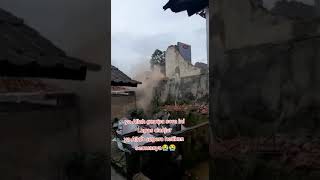 Detik-detik Rumah Roboh Akibat Gempa! 🏠 #fyp #viralvideos #shorts #viral #gempabumi #gempa #cianjur