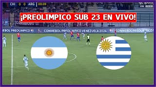 🔴 ARGENTINA vs URUGUAY EN VIVO ⚽ PREOLIMPICO SUB 23 - FECHA 5 | LA SECTA DEPORTIVA