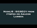 NodeJS : SIGSEGV from ffmpeg on Amazon Lambda