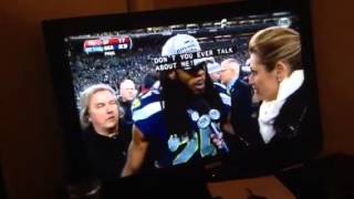 RICHARD SHERMAN TURNT UP AFTER SEAHAWKS BEAT 49ERS