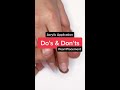 quick nail tips do s u0026 don ts of acrylic application u0026 placement shorts